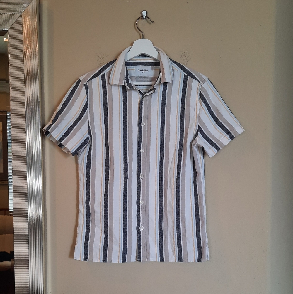 Goodfellow striped button down nautical cotton